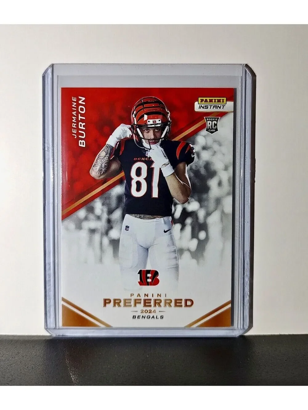 Jermaine Burton 2024 Panini Preferred NFL #13 Rookie Card Bengals 1/335